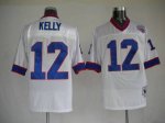 Jerseys Factory Cheap Mitchell & Ness Bills #12 Jim Kelly White