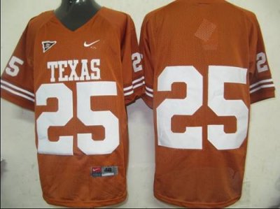 Jerseys Factory Cheap Longhorns #25 Orange Embroidered NCAA Jers