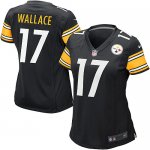 Jerseys Factory Cheap Nike Steelers #17 Mike Wallace Black Team