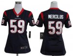 Jerseys Factory Cheap Nike Texans #59 Whitney Mercilus Navy Blue