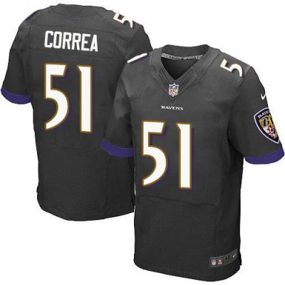 Jerseys Factory Cheap Nike Ravens #51 Kamalei Correa Black Alter