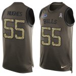 Jerseys Factory Cheap Nike Bills #55 Jerry Hughes Green Men's St