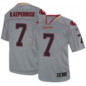 Jerseys Factory Cheap Nike 49ers #7 Colin Kaepernick Lights Out