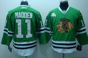 Jerseys Factory Cheap Blackhawks #11 John Madden Embroidered Gre