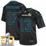 Jerseys Factory Cheap Nike Panthers #13 Kelvin Benjamin Lights O