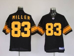 Jerseys Factory Cheap Steelers #83 Heath Miller Black With Yello