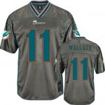 Jerseys Factory Cheap Nike Dolphins #11 Mike Wallace Grey Men's