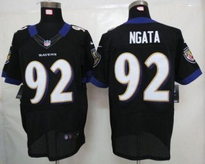 Jerseys Factory Cheap Nike Ravens #92 Haloti Ngata Black Alterna