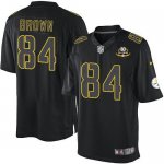 Jerseys Factory Cheap Nike Steelers #84 Antonio Brown Black With