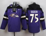 Jerseys Factory Cheap Nike Ravens #75 Jonathan Ogden Purple Play