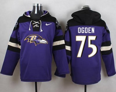 Jerseys Factory Cheap Nike Ravens #75 Jonathan Ogden Purple Play