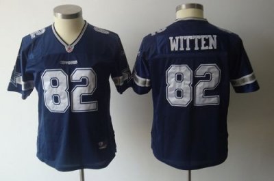 Jerseys Factory Cheap Cowboys #82 Jason Witten Blue Women's Team