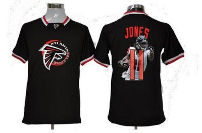 Jerseys Factory Cheap Nike Falcons #11 Julio Jones Black Men's N