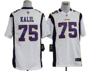 Jerseys Factory Cheap Nike Vikings #75 Matt Kalil White Men's St