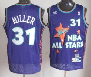 Jerseys Factory Cheap Pacers #31 Reggie Miller Purple 1995 All S