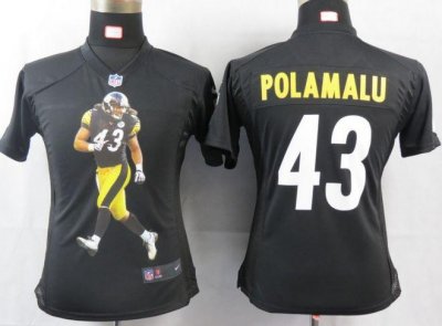Jerseys Factory Cheap Nike Steelers #43 Troy Polamalu Black Team