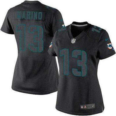 Jerseys Factory Cheap Nike Dolphins #13 Dan Marino Black Impact