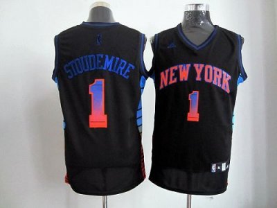 Jerseys Factory Cheap Knicks #1 Amare Stoudemire Black Stitched