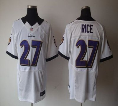 Jerseys Factory Cheap Nike Ravens #27 Ray Rice White Men's Stitc