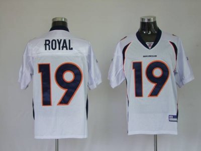 Jerseys Factory Cheap Broncos #19 Eddie Royal White Stitched NFL