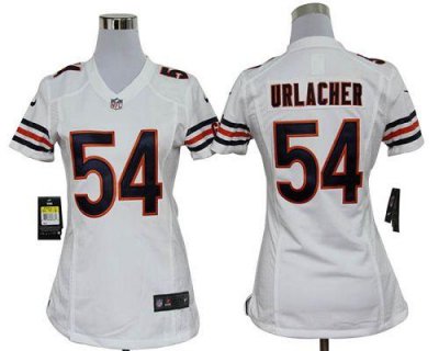 Jerseys Factory Cheap Nike Bears #54 Brian Urlacher White Women'