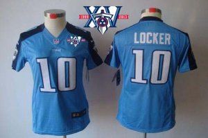 Jerseys Factory Cheap Nike Titans #10 Jake Locker Light Blue Tea