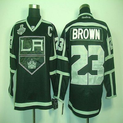 Jerseys Factory Cheap Kings #23 Dustin Brown 2012 Stanley Cup Fi
