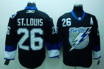 Jerseys Factory Cheap Lightning #26 St.Louis Embroidered Black N