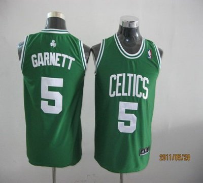 Jerseys Factory Cheap Celtics #5 Kevin Garnett Green Embroidered
