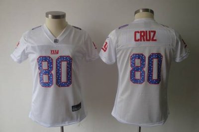 Jerseys Factory Cheap Giants #80 Victor Cruz White Women's Sweet