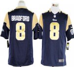 Jerseys Factory Cheap Nike Rams #8 Sam Bradford Navy Blue Team C