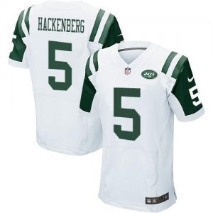 Jerseys Factory Cheap Nike Jets #5 Christian Hackenberg White Me