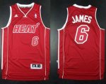 Jerseys Factory Cheap Heat #6 LeBron James Red Pride Swingman St