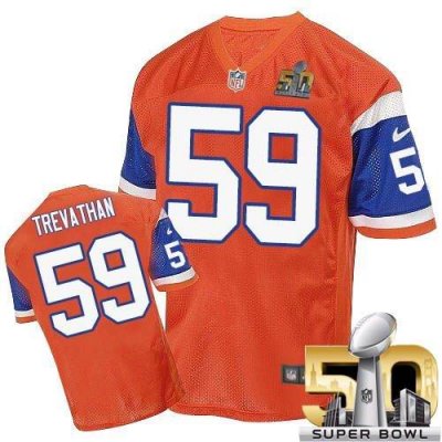 Jerseys Factory Cheap Nike Broncos #59 Danny Trevathan Orange Th