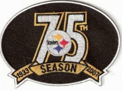 Jerseys Factory Cheap Stitched Pittsburgh Steelers 75th Annivers