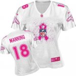 Jerseys Factory Cheap Nike Broncos #18 Peyton Manning White Wome