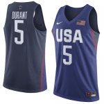 Jerseys Factory Cheap Nike Team USA #5 Kevin Durant Navy Blue 20