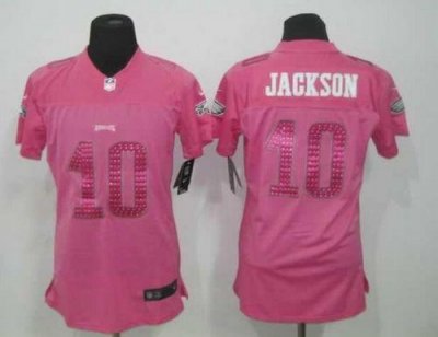 Jerseys Factory Cheap Nike Eagles #10 DeSean Jackson Pink Sweeth