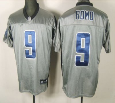 Jerseys Factory Cheap Cowboys #9 Tony Romo Grey Shadow Stitched