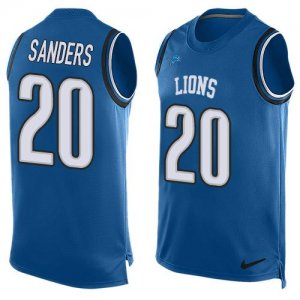 Jerseys Factory Cheap Nike Lions #20 Barry Sanders Blue Team Col