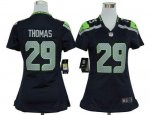 Jerseys Factory Cheap Nike Seahawks #29 Earl Thomas Steel Blue W