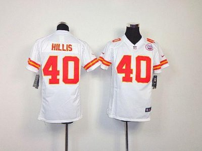 Jerseys Factory Cheap Nike Chiefs #40 Peyton Hillis White Youth