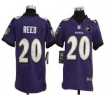 Jerseys Factory Cheap Nike Ravens #20 Ed Reed Purple Team Color