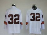 Jerseys Factory Cheap Mitchell & Ness Browns #32 Jim Brown White