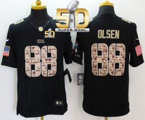 Jerseys Factory Cheap Nike Panthers #88 Greg Olsen Black Super B