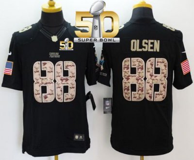 Jerseys Factory Cheap Nike Panthers #88 Greg Olsen Black Super B