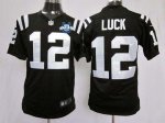 Jerseys Factory Cheap Nike Colts #12 Andrew Luck Black Shadow Wi