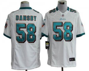 Jerseys Factory Cheap Nike Dolphins #58 Karlos Dansby White Men'