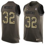 Jerseys Factory Cheap Nike Ravens #32 Eric Weddle Green Men's St