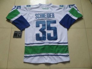 Jerseys Factory Cheap Canucks #35 Cory Schneider White Road Embr